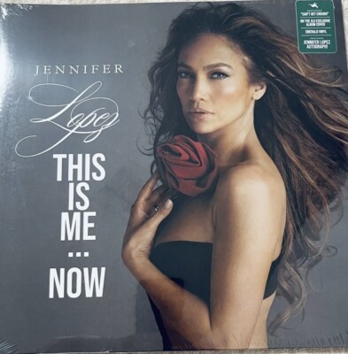 JENNIFER LOPEZ SIGNED AUTOGRAPHED Insert+Vinyl This Is Me Now JLO EmeraldRecord