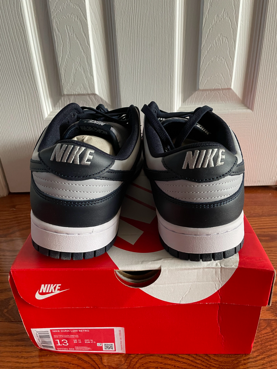 Nike Dunk Low Georgetown Size 13 DD1391-003 Midnight Navy