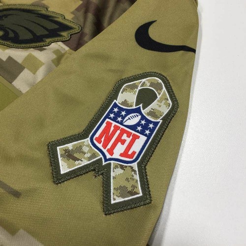 Carson Wentz Philadelphia Eagles Jersey M Salute to Service Camo NFL Women $170 - Picture 5 of 12