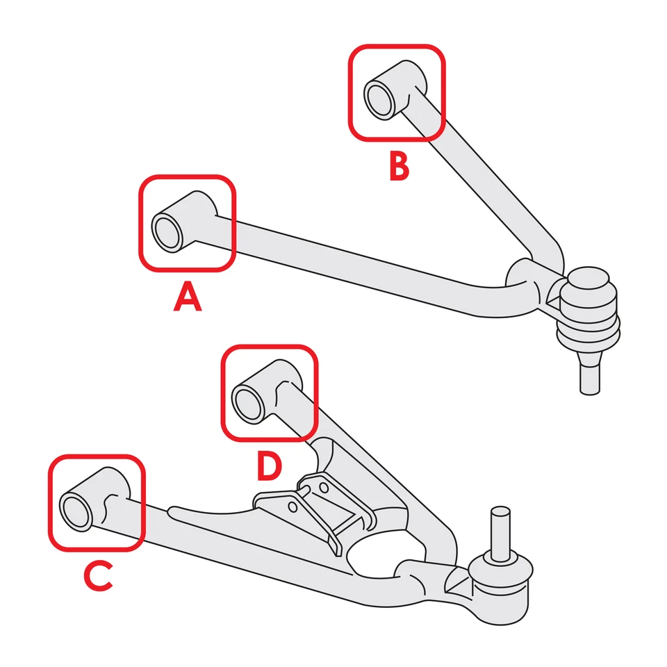 Front A-Arm Bushing Kit For Can-Am Defender HD5 HD8 HD10 2016-2021/ 703500875 - Image 2 of 4