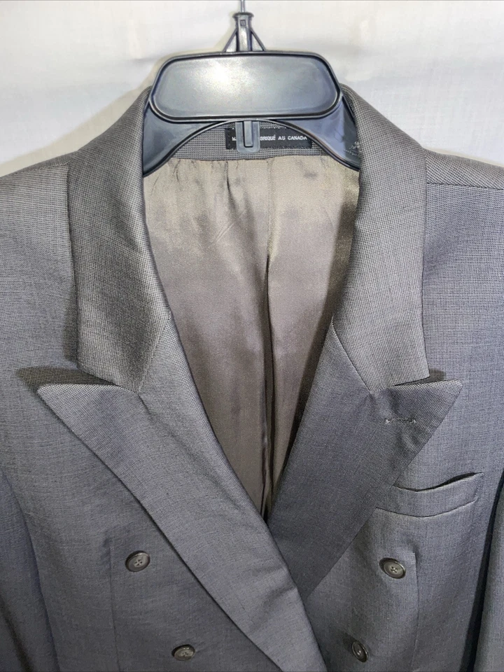 Blazer Vestido Pierre Balmain Para Hombre Talla 42L Gris Negocios Formal Ciudad Foto 3 de 4