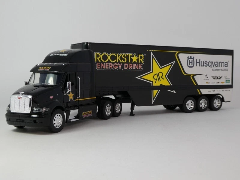 Camion NEWRAY Avec Remorque Rockstar Husqvarna, échelle 1/32, Neuf