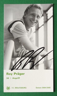 1182 Roy Präger VfL Wolfsburg 2004/05 Autogrammkarte original signiert