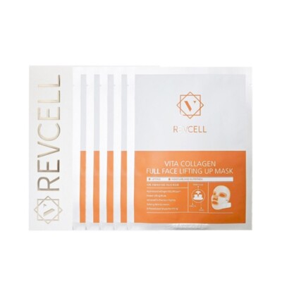REVCELL Vita Collagen Full Face Lifting Up Mask 1Pack (19g x 5pcs) K-Beauty