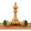 縮圖 5  - 4.6&#034; Prestige Luxury Staunton Chess Pieces Only set -Ebony Wood- Triple Weighted