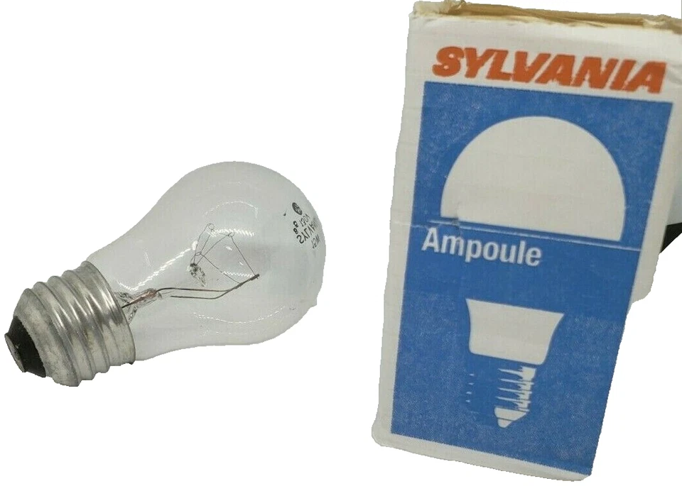 4-Pack  15A15/CL Sylvania #10019 Appliance 15 Watt Clear A15  130V Light Bulb - Image 3 of 3