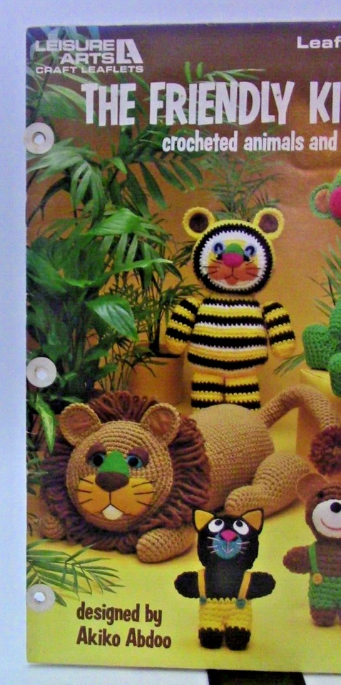 The Friendly Kingdom Crochet Craft Leaflet Vintage 1984 Leisure Arts #1008 - Image 3 of 4