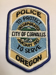 Corvallis Oregon Police Patch