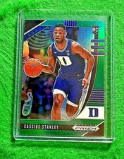 CASSIUS STANLEY GREEN PRIZM ROOKIE CARD JERSEY #2 DUKE RC PACERS 2020 PRIZM DP 