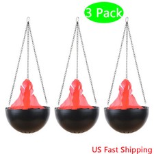 3 Pack Hanging Flame Light Halloween Decoration Xmas Party Bar Decoration Lamp