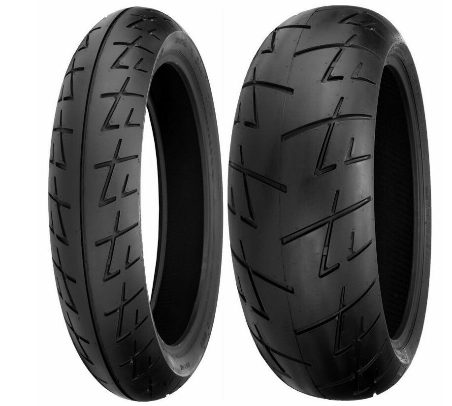 Shinko 009 Raven Radial Sport Bike Tire Set 120/70ZR17 & 180