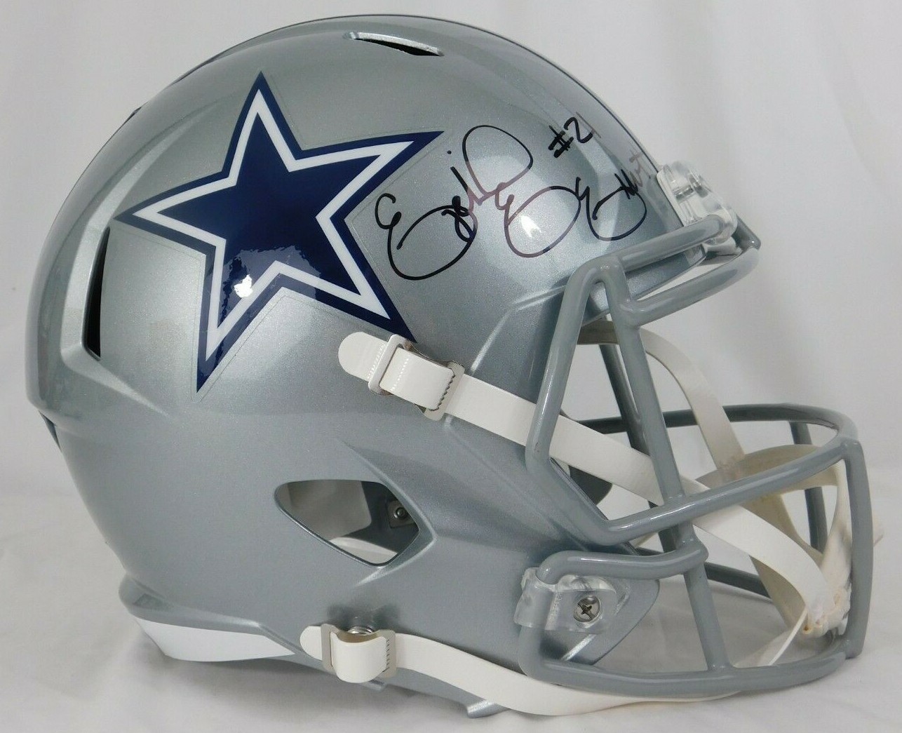 Ezekiel Elliott Autographed Signed Dallas Cowboys F/S Rep Helmet Beckett Ohio State Buckeyes 