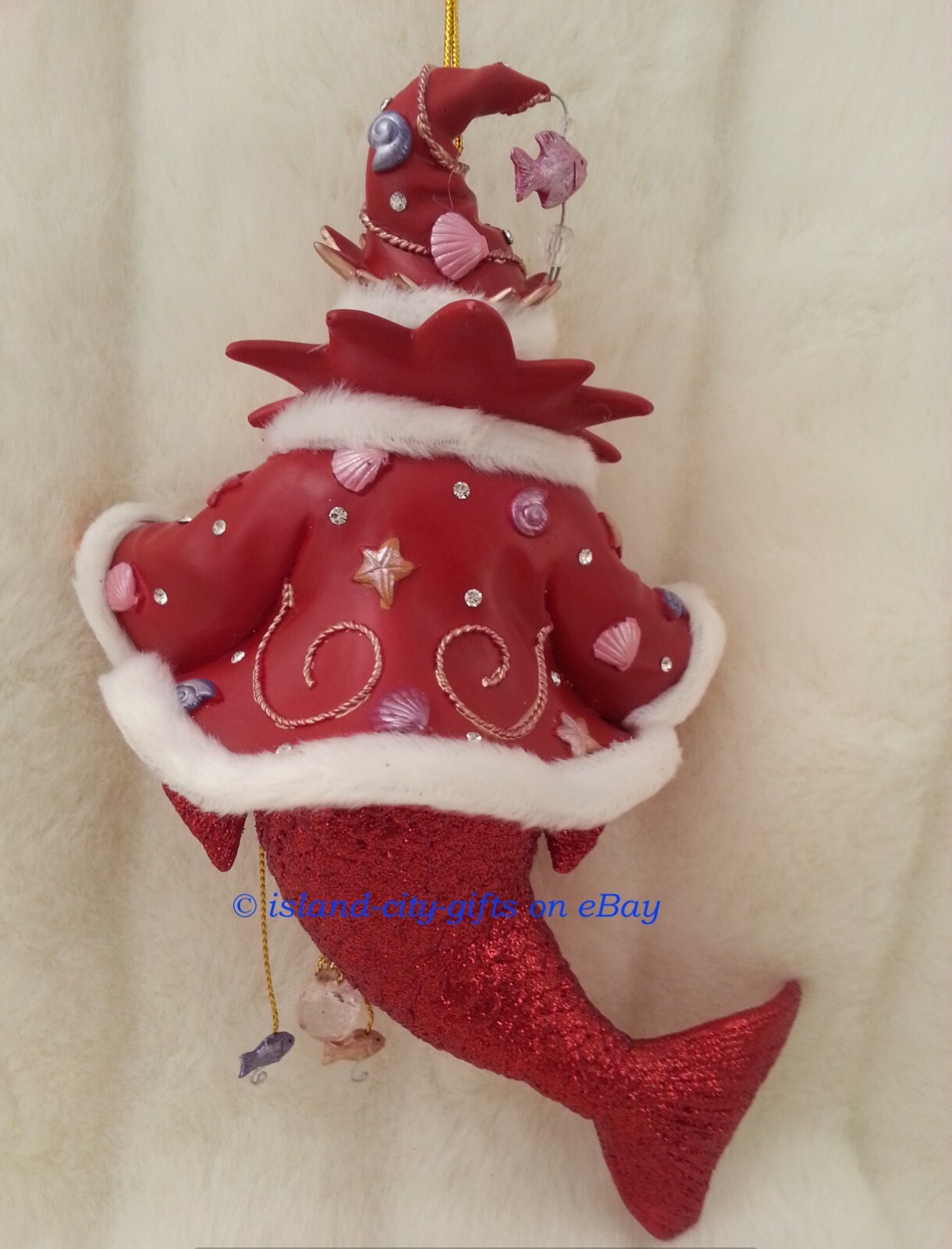 RARE December Diamonds King Neptune II Sea Santa Merman Ornament 2013, Brand New eBay