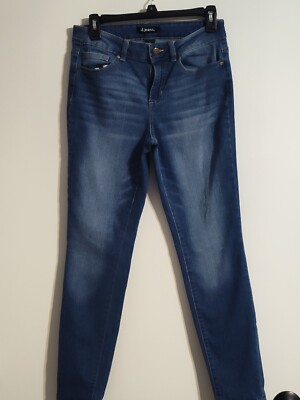 d.Jeans Size 4 Womens Mid Rise Dark Wash Blue Denim Straight Leg 