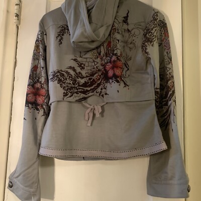 NEW WITH TAGS ETOILE DU MONDE TATTOOED WE LIKE EACH OTHER HOODIE JACKET SZ 3