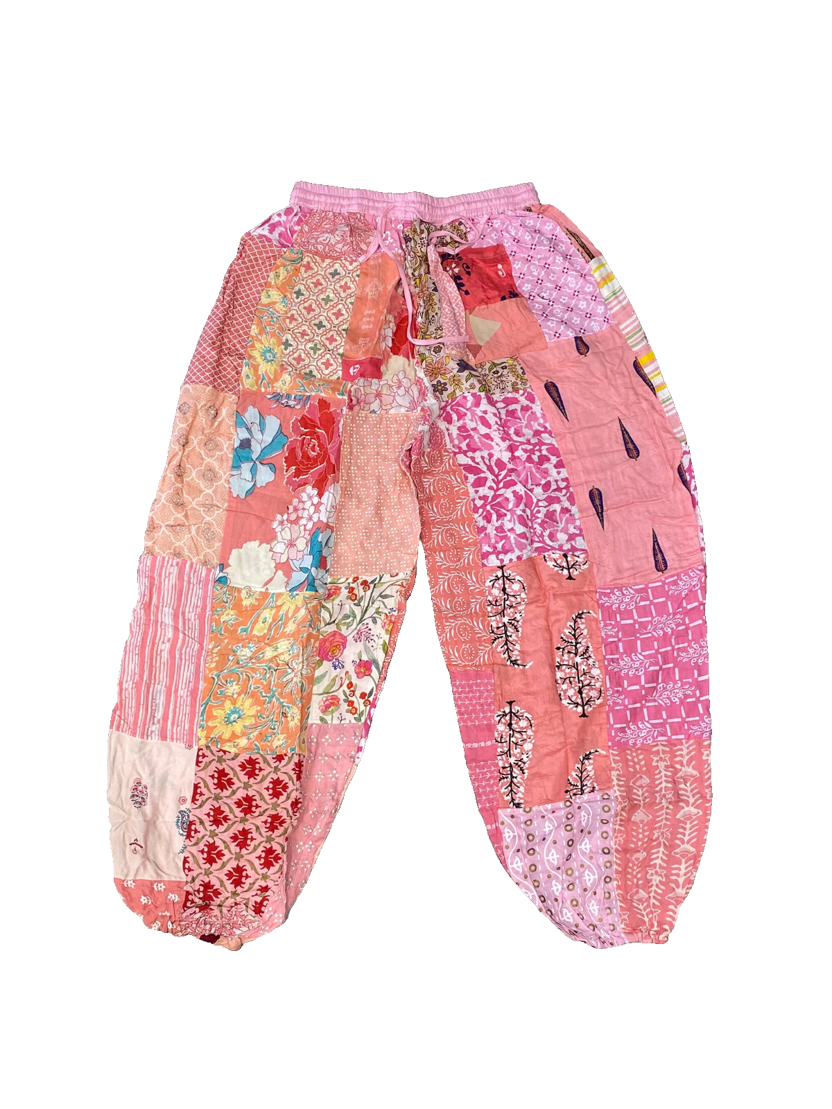 Handmade Pink Rayon Boho Harem Yoga Pants