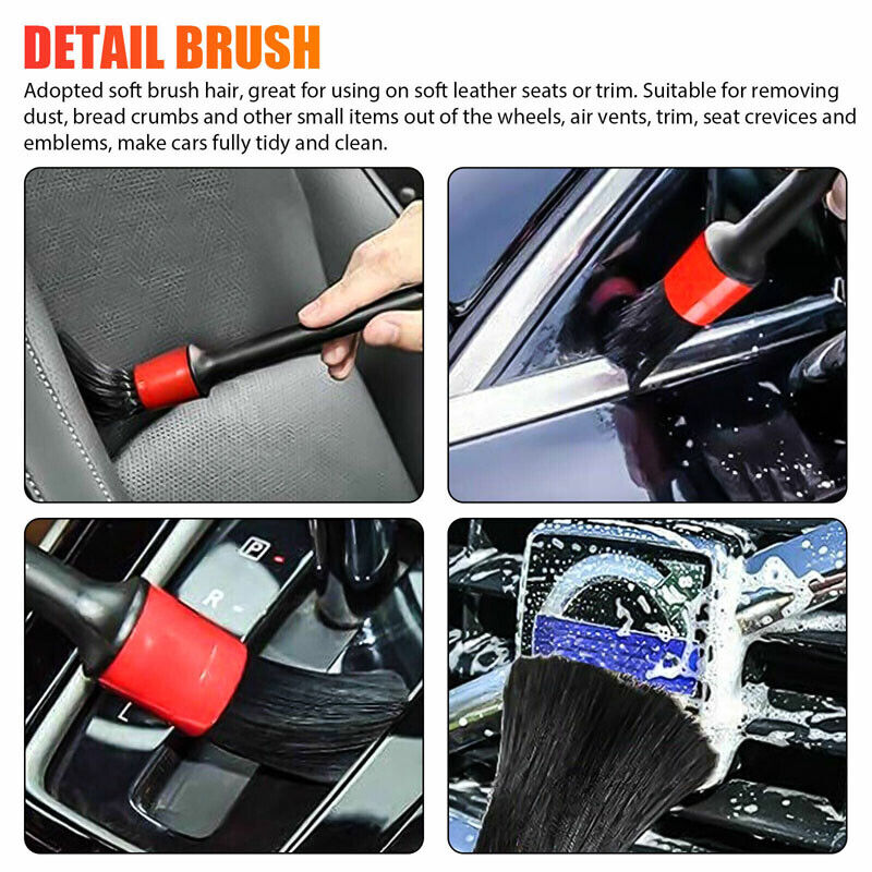 Car Wash Brush Kit Interior Car Cleaning Kit 7pcs Car Detailing Brush Set Car  Wash Kit With Car Wash Brush Easy To Use Interior - AliExpress