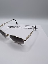 Marcolin Eyeglasses Frame 7205 642 52-18-135 Gold/Black Full Rim Made In Italy