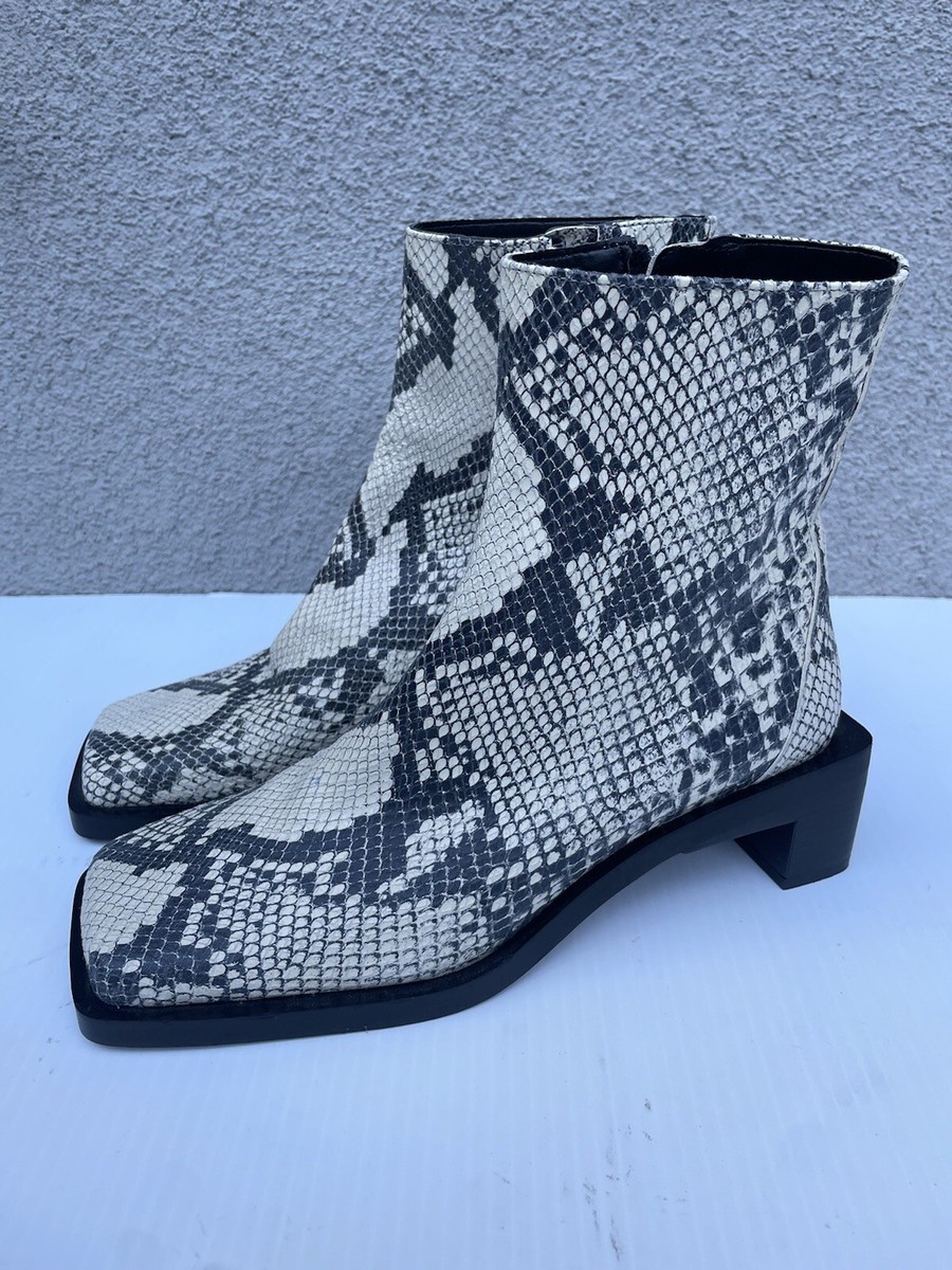 トリシューラ ZARA WOMEN STRAPPY SNAKE EFFECT HEEL SANDALS SHOES 7.5 GOLD
