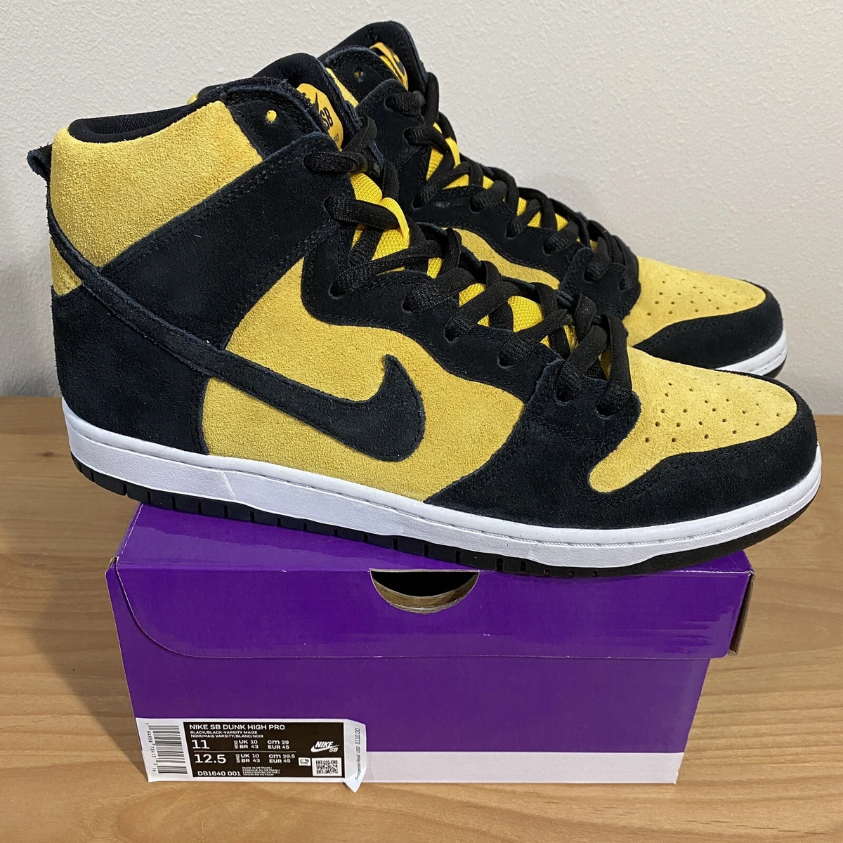 Size 11 - Nike SB Dunk High Pro Reverse Goldenrod Black/Varsity Maize