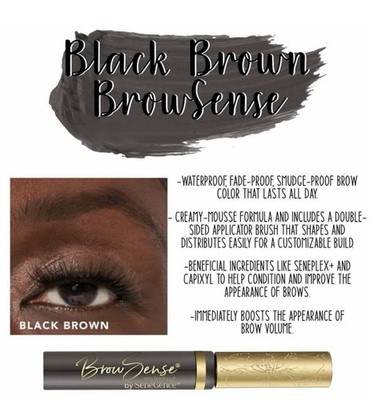 Brow Sense Long Lasting Smudge Proof, Fade Proof, Water Proof, Black Brown, New