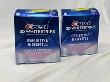 Lot of 2 Crest 3D Whitestrips Sensitive & Gentle 36 Strips/18 Treatments 11/26+