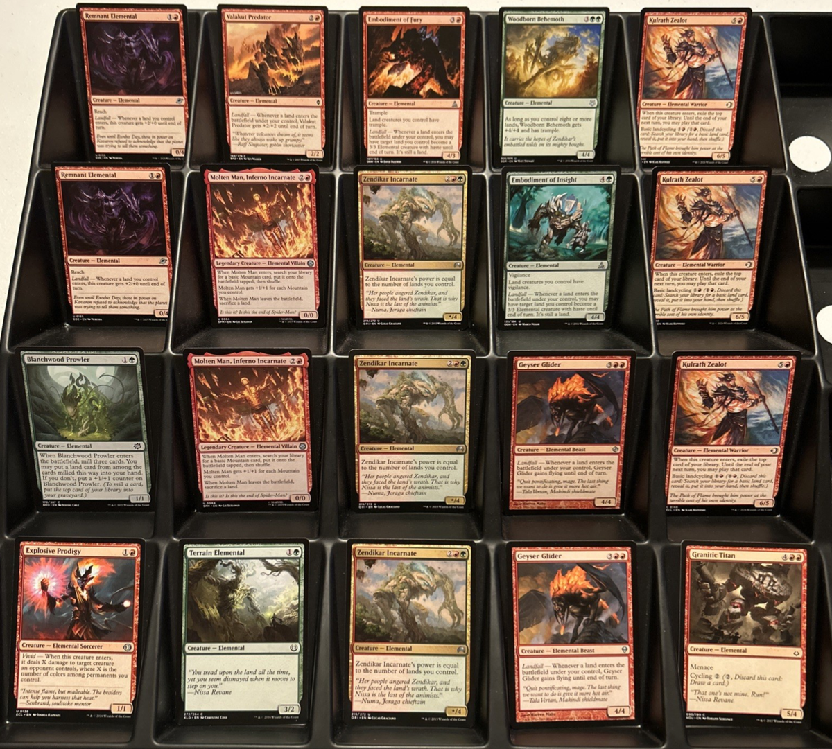 MTG Elemental Tribal (RG Landfall) 40-Card Deck Pack| Just Add Land | eBay