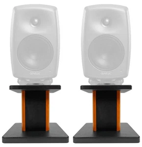 Rockville 8” Black Studio Monitor Speaker Stands For Genelec 8330A Monitors
