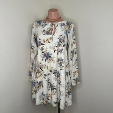 American-eagle Women's White Floral Mini Doll Dress Size Small