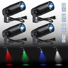 Yescom 4PCS RGBW Disco Ball Spotlight Pinspot Stage Effect Party Lighting