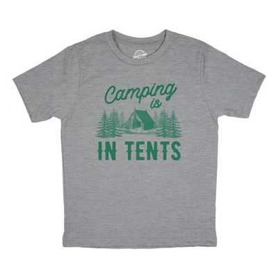#ad #ad Youth Camping Is In Tents T Shirt Funny Intense Outdoors Hiking Camp Tee for $9.50