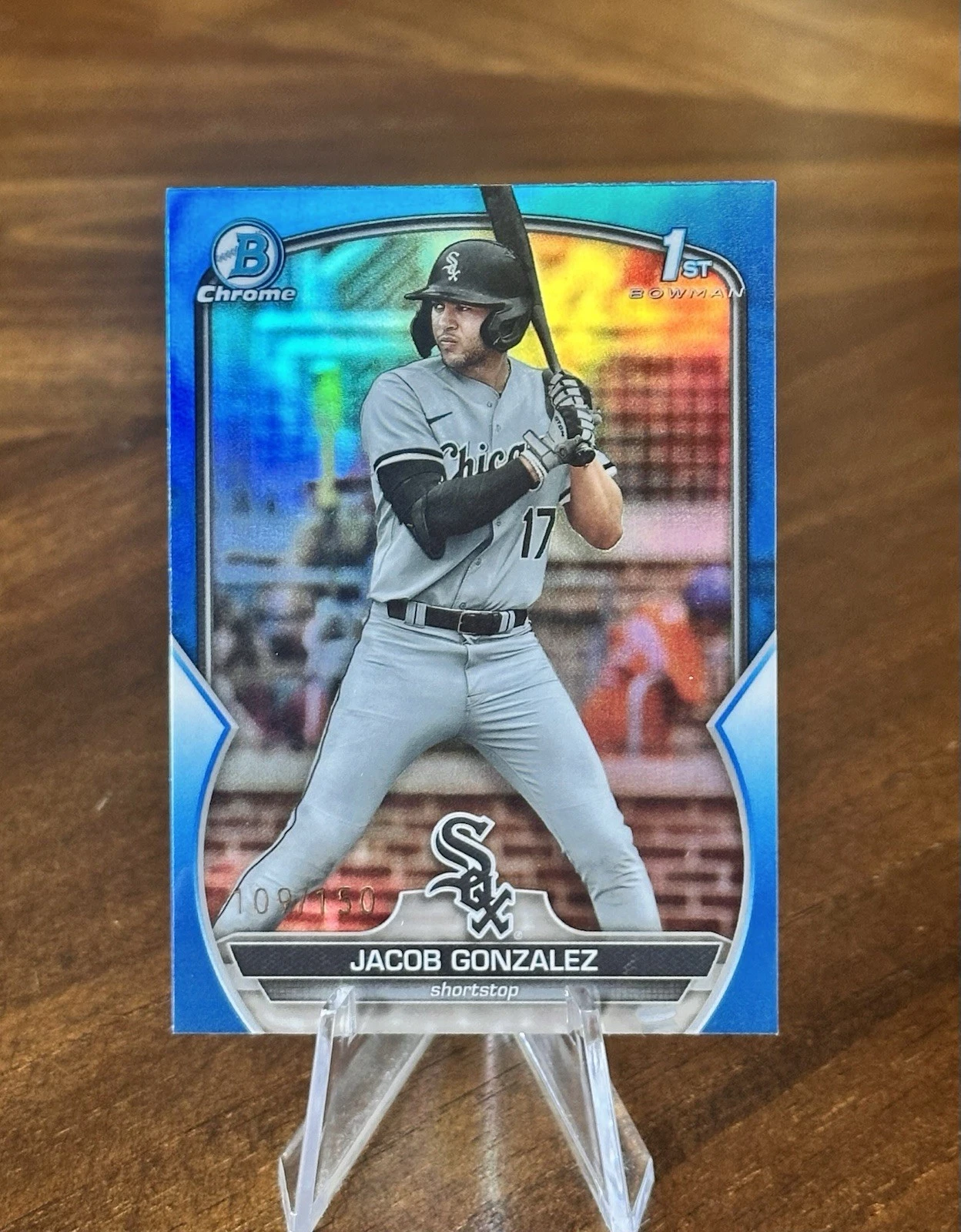 2023 Bowman Draft Chrome #BDC-167 Jacob Gonzalez 1st Bowman Blue Refractor/150