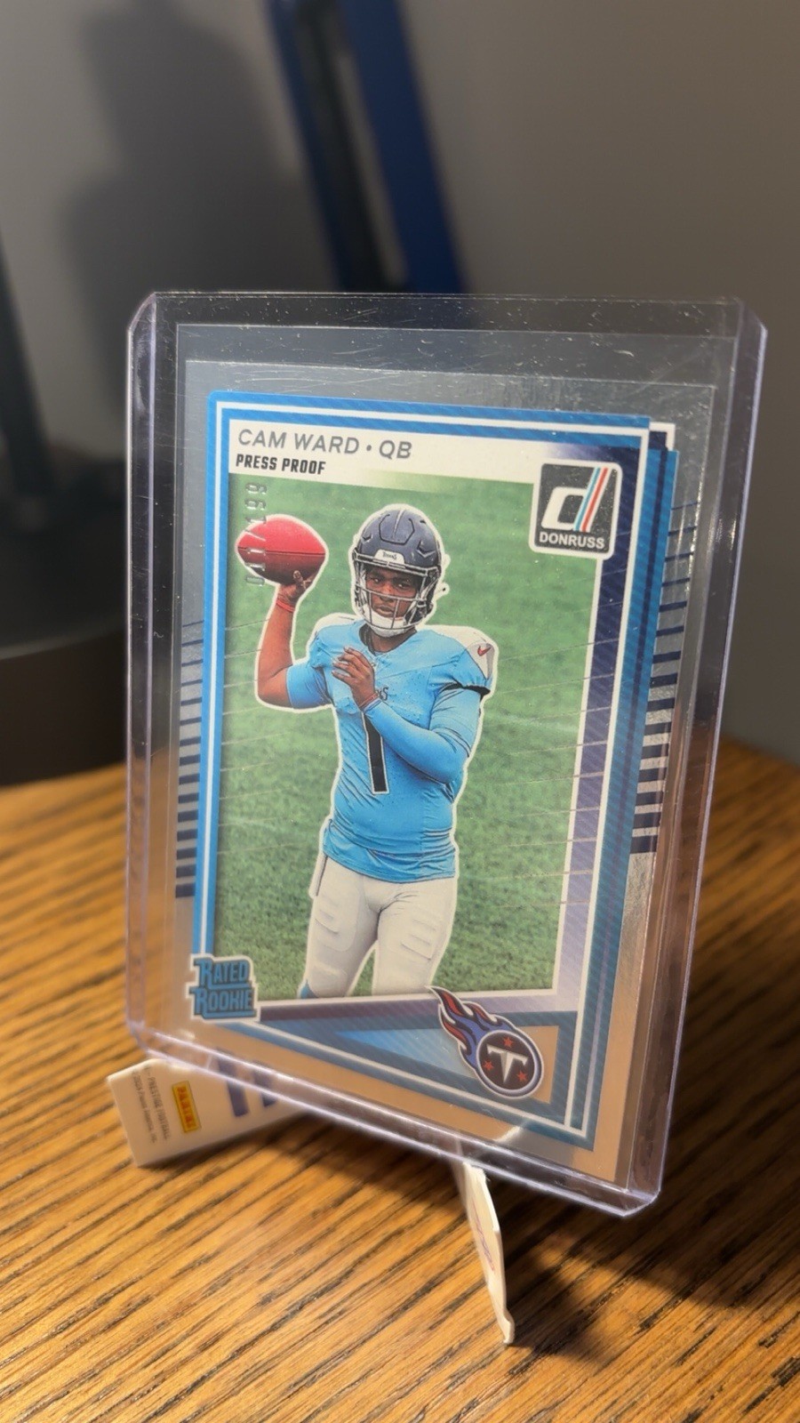 2025 Panini Donruss Silver Press Proof Rated Rookie Cam Ward /199