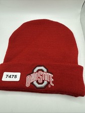 Ohio State OSU Buckeyes red Knit Winter Beanie Hat skull Cap Starter One Size