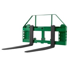 Uimoso 4000 lbs Pallet Fork Frame Attachment w/42" Skid Steer Forks JD Tractors