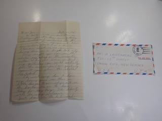 Vietnam War Letter 1965 Shells Exploding Concussion WIA Union City New Jersey