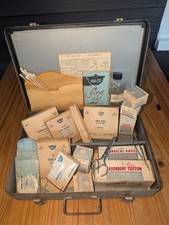 FULL Vintage Industrial Metal First Aid Kit -...