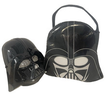Disney Star Wars Costume Darth Vader Mask w Trick Or Treat Bag Child