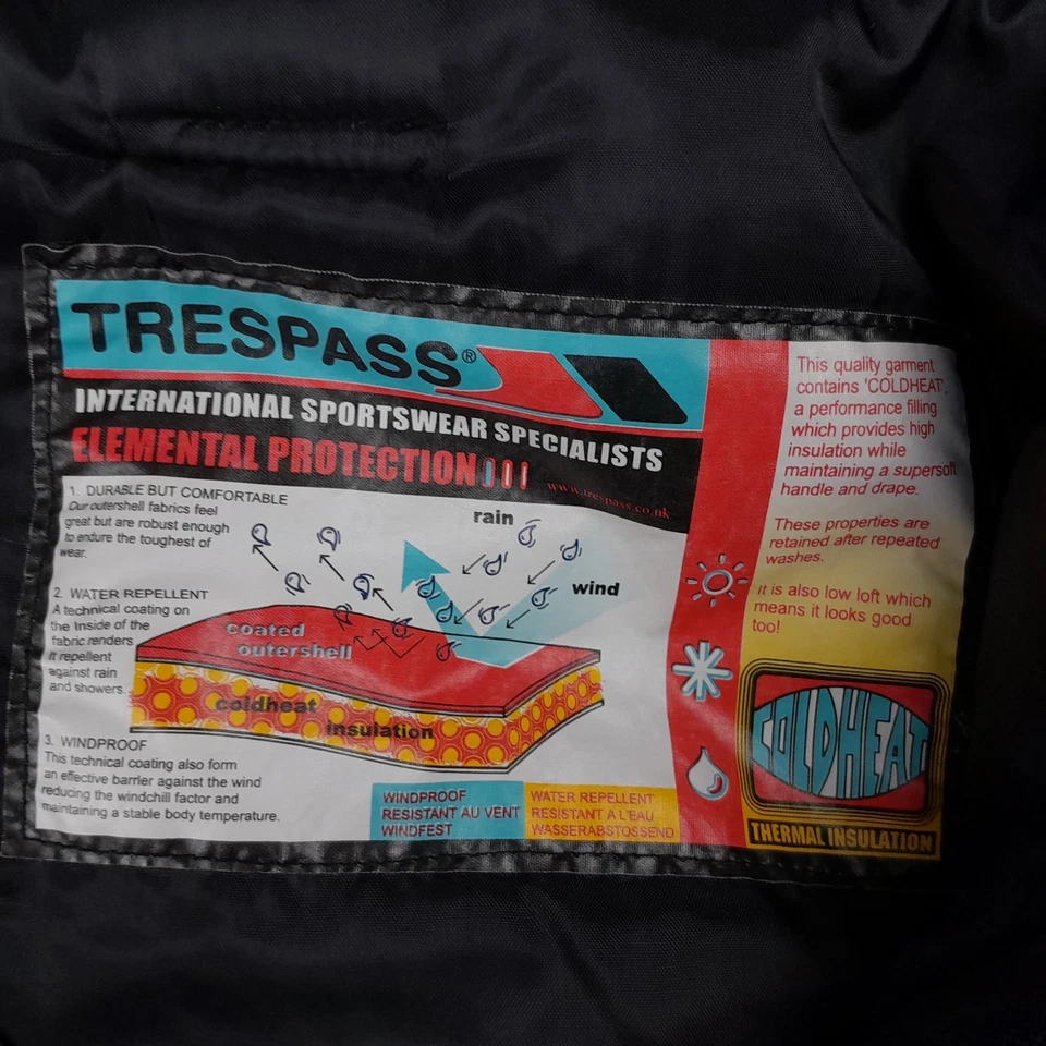 Pantalones de esquí Trespass para hombre grandes negros para esquí snowboard pantalones a prueba de viento agua Foto 4 de 4