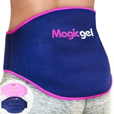 Magic Gel Ice Pack For Back Pain Relief 2 Pack Reusable Lower Back Hot or Cold