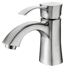 Anzzi L-AZ012 Alto 1 Hole 1.2 GPM Bathroom Faucet - Nickel