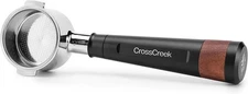 CrossCreek 51mm Espresso Bottomless Portafilter 2 Ear and Alloy Aluminum Handle