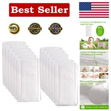 Versatile 6-Ply Cloth Diapers - Perfect for Diapering & Burping (12 Pack)