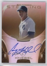 2013 Bowman Sterling Prospect Gold Refractor 15/50 Corey Knebel Auto d6j