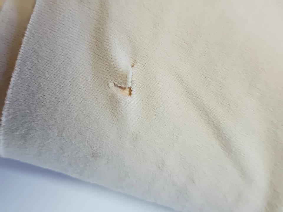 Cotton Flannel Light Peach Solid Sewing Fabric 55" W x 7 Yards Vtg Quilt Craft - Image 4 of 4