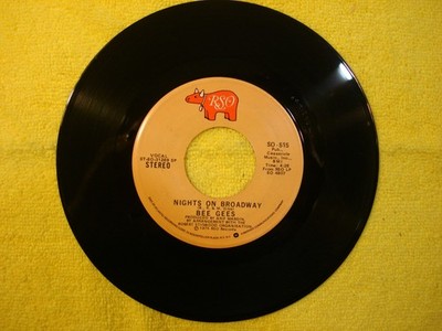 1975 BEE GEES ''NIGHTS ON BROADWAY'' 45rpm 7''