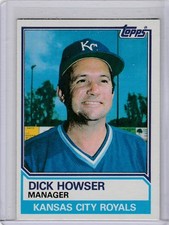 1983 topps #96 Dick Howser MG ROYALS