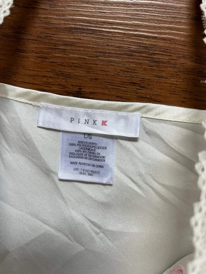 Vestido sin Mangas Vintage Y2K Grande Blanco Babydoll Floral Lentejuelas Encaje Bordado Mini Foto 3 de 4