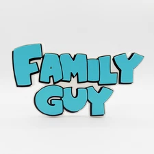 Family Guy 3D Printed Logo Sign Collectible Animated TV Show Fan Room Décor