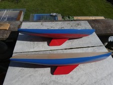 2 X RĘCZNIE ROBIONE MODELE JACHTÓW - WYMAGA KOMPLETU (515 mm X 130 mm)